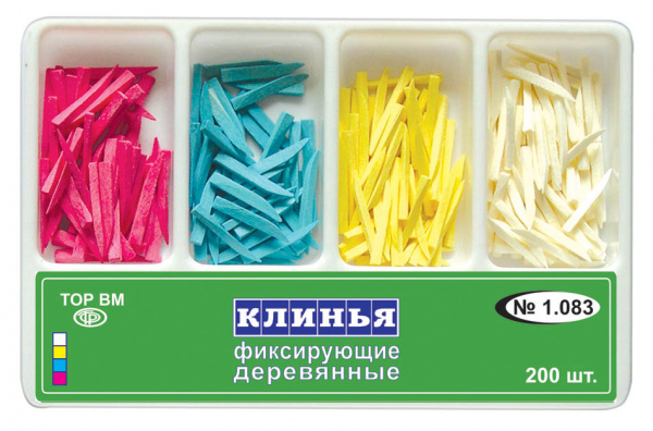 ТОР ВМ Клинья деревянные 4-х типов (200 шт.)
