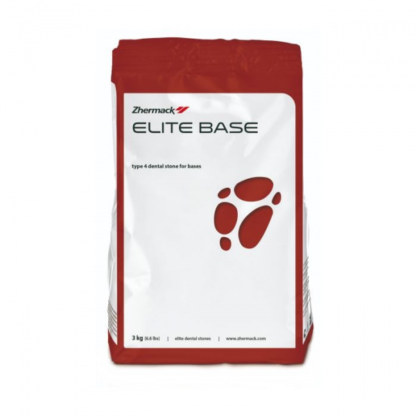 Zhermack Elite Base Terracota Red - гипс IV класса для базисов разборных моделей (3 кг)