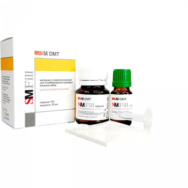 SM DMT Fill - паста для пломбирования корневых каналов (14 г + 10 мл) (Эвгетин)