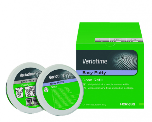 Heraeus Kulzer Variotime Handmix Easy Putty - А-силикон, база (2 * 300 мл)