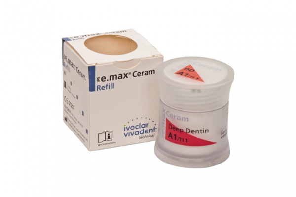Ivoclar IPS e.max Ceram Deep Dentin A–D C1 - безметалловая керамика, опаковый дентин (20 г)