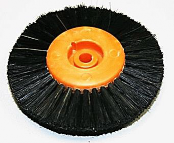 Sheshan Brush Щётка для шлифмотора нат. щетина, черная жесткая, диам 80 мм (желтый пластик)